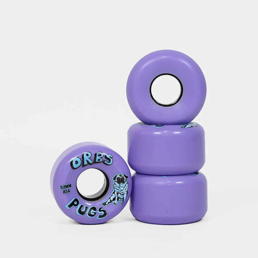 Welcome Skateboards - 52mm (85A) Orbs Pug Skateboard Wheels - Lavender