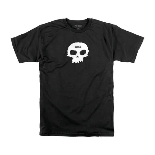 Zero Skateboards Shirt Single Skull Black